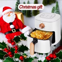 Friteuse à air numérique électrique moderne de 4L sans huile Four carré sans revêtement Capacité de 4L Cuisson à commande tactile facile