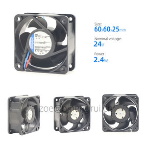 Ventilador Axial de Refrigeración para Gabinete ebmpapst 624H 60 x 60 x 25 mm, 24 V CC, 2.4 W, 0.15 A, 56 m³/h, 6850 rpm, con Rodamiento de Bolas - Product Image 2