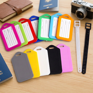 Manufacture Customized <b>Waterproof</b> Rectangle <b>Silicone</b> Luggage Tag PVC Baggage Tag - Product Image 3