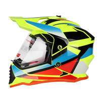 Certificato ECE casco incrociato con doppia visiera
