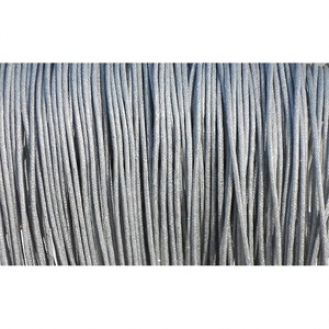 Cotton Polished 4mm and 8mm Metallic Grey CI Brand Cord Jewelry Components for Findings - Product Image 1