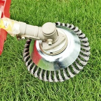 8 "brosse à mauvaises herbes fil d'acier tondeuse à gazon de jardin outil de tête de coupe d'herbe