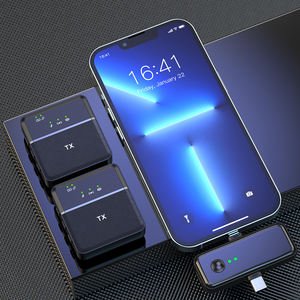 Micrófono de Solapa Inalámbrico Profesional SX31 Tipo C con Cancelación de Ruido, Ligero, para Conferencias en Computadora, Entrevistas y Teléfonos Inteligentes - Product Image 4