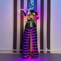 Nouveau Costume de saut à LED Universoul Circus Stilt Walkers Dance Robot Costume pour Future Show Event Party quantité minimale de commande 1 PCS Party Nouveautés