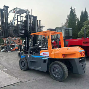 Montacargas TCM Usado de 7 Toneladas en Buen Estado y Alta Calidad, Fabricado en Japón, con Estructura de Puente de Tres Secciones, Importado, 3, 5, 7 y 10 Toneladas - Product Image 1