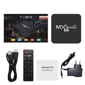 2022 Factory Price MXQ Pro 4K*2K Quad Core Android TV Box Allwinner H3 Ik316 RK3328A Android7.1 WiFi Iptv Smart TV Box