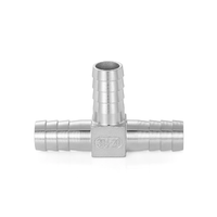 (OEM ODM) Raccord de tuyau à barbillons robuste en acier inoxydable 304, connecteur de tuyau à barbillons résistant aux UV/à la corrosion pour fluides industriels