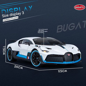 <span class=keywords><strong>Bugatti</strong></span> <span class=keywords><strong>Divo</strong></span> 1:18 alliage moulé sous pression modèle de voiture son lumière pullback avec roue avant ouverte direction métal modèle de voiture jouets - Product Image 5