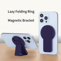 Support de téléphone flexible réglable en hauteur en cuir PU magnétique puissant Lulin pour bureau et lit, support de téléphone portable portable