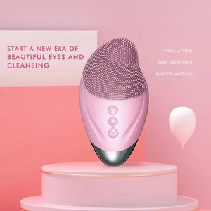 Appareil de nettoyage du visage rechargeable, étanche, nettoyeur de pores, brosse nettoyante électrique sonique en silicone pour le visage - Product Image 5