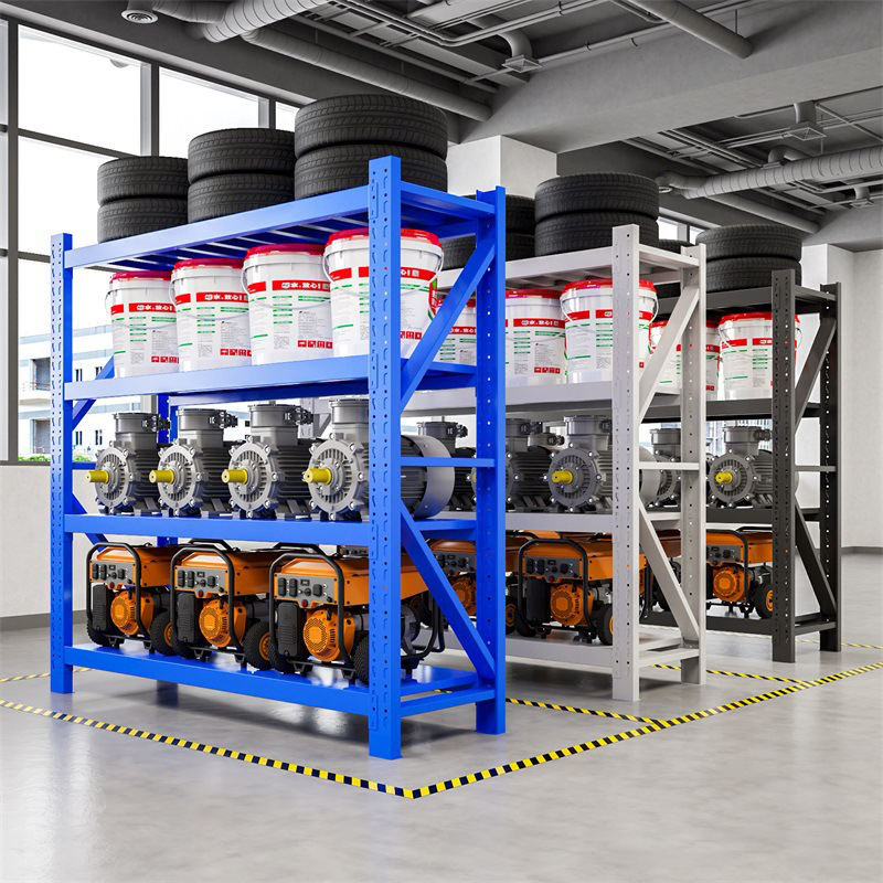 Heavy Duty Metal Racking 4 Tier Boltless Adjustable Warehouse Racking ...