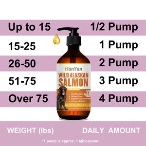OEM/ODM kustomisasi makanan cair hewan peliharaan suplemen 100% minyak Salmon Liar murni untuk anjing & kucing dengan minyak Salmon, Omega-3,DHA & DHA. - Product Image 5
