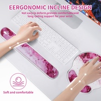 Tapis de souris en cristal de dessin animé ambre Kawaii tapis de souris transparent pour clavier tapis de souris transparent tapis de souris de jeu pour bureau à domicile