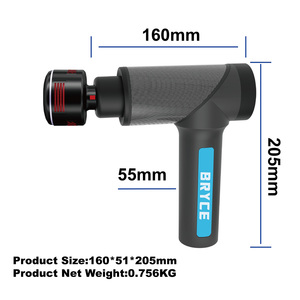 Pistolet de massage vibrant froid/chaud EMS de qualité médicale avec 10 têtes de massage et 5 niveaux de vitesse pour la relaxation musculaire et la récupération sportive - Product Image 4