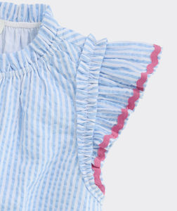 Camiseta de Manga Corta con Estampado Personalizado de Verano para Bebés, Niños y Niñas, Linda Camiseta de Manga Corta con Estampado de <span class=keywords><strong>Piper</strong></span> Seersucker - Product Image 5