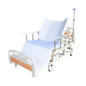 Cama de Hospital Manual Lan Yue de Acero Inoxidable Ajustable para Uso Doméstico y Hospitalario, Cuidado de Pacientes Adultos y Ancianos - Product Image 1
