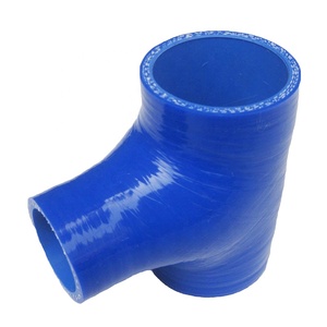 Tipo <span class=keywords><strong>T</strong></span> Codo colorido duradero Tamaño personalizable Manguera de silicona Manguera de flexibilidad Tubería de agua - Product Image 1