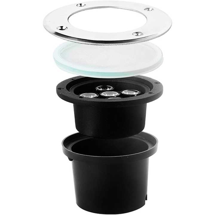 Outdoor LED Recessed Spotlight 3W with 6500K Color Temperature IP65 Garden Lights