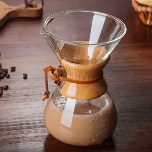 Fabrik direkt benutzer definierte hohe Boro silikat türkische 400ml 800ml Glas Kaffeekanne