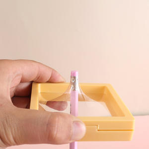 Boîtes flottantes pour bijoux de haute qualité, transparentes, en film PE, couleur personnalisée, avec coussin en velours, forme carrée - Product Image 1