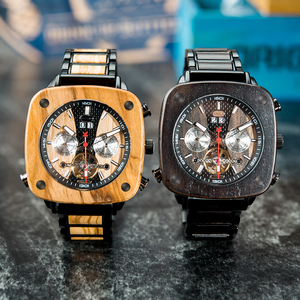 Quickshipment bobobird đồng hồ bằng gỗ người đàn ông Đồng hồ Chronograph cá nhân thương hiệu đồng hồ sang trọng phong cách OEM đồng hồ với lịch - Product Image 6