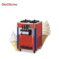 Machine à crème glacée molle de comptoir professionnelle 3 saveurs pour glacier, café, restaurant, magasin de desserts