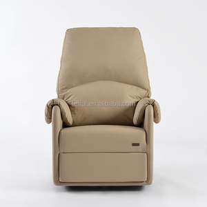 Sillón Reclinable Individual Moderno con Elevación Eléctrica, Tapicería de PU, Silla Mecedora Extensible para Guardería - Product Image 3