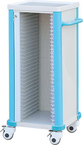 MT Medical Chariot d'enregistrement de patient d'hôpital de haute qualité en gros Mobile 20 Chariot de support de tableau de fichiers avec tiroirs Roues - Product Image 4