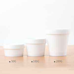 Vide 50g 100g 150g bricolage masque facial bol vide PP crème pot cheveux <span class=keywords><strong>cire</strong></span> conteneur (PTJ-H9) - Product Image 2