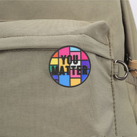 Épinglette en émail avec citation inspirante sur la santé mentale pour veste, sac à dos et tenue décontractée, accessoire de décoration de mode
