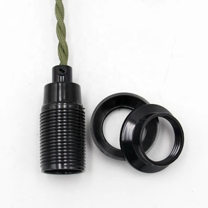 Kit de luminaires de table et de sol E27 E14 avec câble en <span class=keywords><strong>tissu</strong></span>, prise européenne, cordon d'alimentation européen, douille d'ampoule, lampe suspendue tressée - Product Image 4