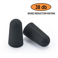Bouchons d'oreilles personnalisés pour l'atténuation du bruit, en mousse noire