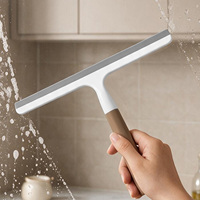 Lame de raclette en plastique durable PP TPR avec poignée pour le nettoyage des vitres, de la poussière et de l'eau dans la cuisine et la salle de bain