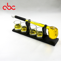 Usine Personnalisé Créativité Bar Vin Carafe Baseballs Amoureux Entraîneurs Cadeaux Batte De Baseball Whisky Carafe Verres De Baseball