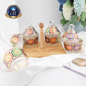 Set di 4 Pezzi Nuovo Lussuoso Tagine Arabo Islamico con Supporto in Legno, Design Moderno per Ramadan e Tavola Familiare, Vendita all'Ingrosso - Product Image 2