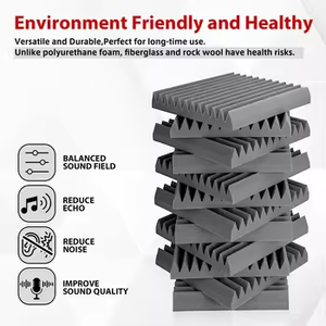 Pannelli Fonoassorbenti in Schiuma Acustica 30x30cm per Pareti, Attrezzatura per Studi di Registrazione Musicale, Materiali Ignifughi - Product Image 3