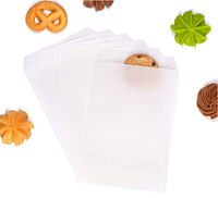 Sacs à biscuits en papier sulfurisé recyclé Sancai Classic Brown 4x6 pour pâtisserie, biscuits, bonbons, desserts, chocolat