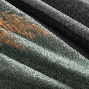 Linen Cotton Canvas <b>Fabric</b> 58/60 Inch Plain Dyed <b>Medium</b> Weight Breathable Sofa <b>Fabric</b> For Upholstery And Home Decor - Product Image 1