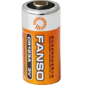 FANSO CR123A respectueux de L'environnement Li-MnO2 Batterie 3.0V 1500mAh