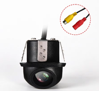 Achteruitrijcamera Universele verborgen LED-auto-achteruitrijcamera met parkeerlijn Starlight Infrarood waterdicht strohoedontwerp