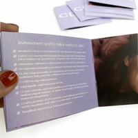 Catálogos, Folletos y Volantes Impresos de Cartón con Diseño Personalizado de Lujo en Color Morado Brillante para Negocios de Cosméticos y Belleza de la Marca Eastmoon