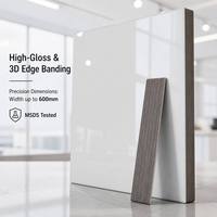 Bande de chant MINGBANG 0,4 mm-3 mm pour meubles de bureau, bande d'étanchéité en PVC souple et acrylique, imperméable, sans blanchiment ni déformation