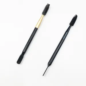 Double Ended Brow Flat Spatula And Spoolie Brush Brow Freeze Gel Applicator Perfect For Sculpting Your Brows