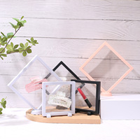 Boîte de rangement pour bijoux très vendue, boîte flottante transparente en PE, emballage pour colliers, clous d'oreilles, bagues, options colorées