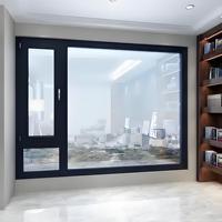 Ventana Abatible de Aluminio Moderna y Delgada, Resistente a Huracanes, Aislada Acústicamente, con Marco de Apertura Oscilobatiente