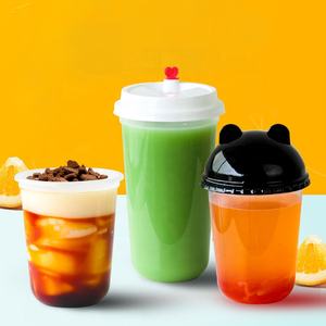 Petits contenants transparents en plastique pour desserts à paroi unique de 250ml 360 500ml couvercles tasses parfaites en PET personnalisées contenants pour crème glacée bonbons - Product Image 2