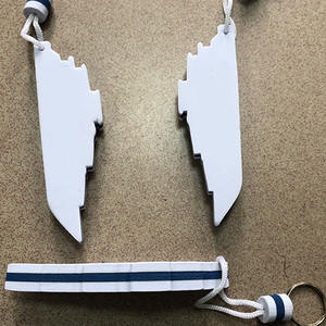 <span class=keywords><strong>Porte</strong></span>-clés en forme de bateau en matériau EVA, personnalisable avec logo, imprimé par sublimation, flottant, étanche, en mousse - Product Image 4