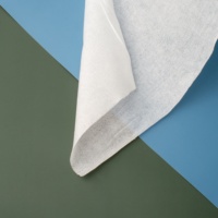 100% Polyester Spunlace Tissus Non Tissés Cross Dot Plain Anti-Bactérien Bébé Lingettes Humides Respirant Fusible pour les Soins Personnels