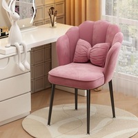 Chaise de toilette Chaise en velours beige Chaises de salle à manger Velours Cadeira Para Penteadeira Stoelen Morden Chaise turquoise