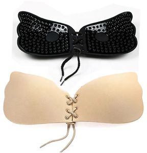 Soutien-gorge Push Up Adhésif en Silicone Dos Nu avec Forme à Armatures sur la Poitrine - Product Image 1